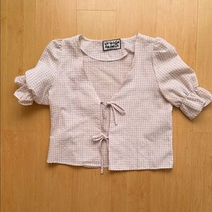 Vintage Havana Pink Gingham Women's Top